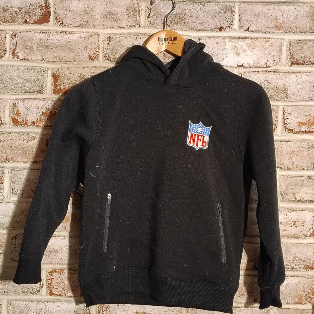 Kids/Boys NFL Black Pullover Hoodie - Small 8